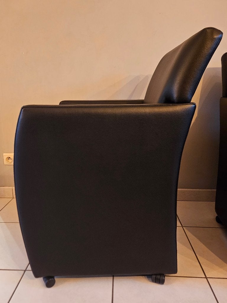 Eetkamer stoelen/zeteltjes, Enlèvement, Utilisé, Cuir, Quatre