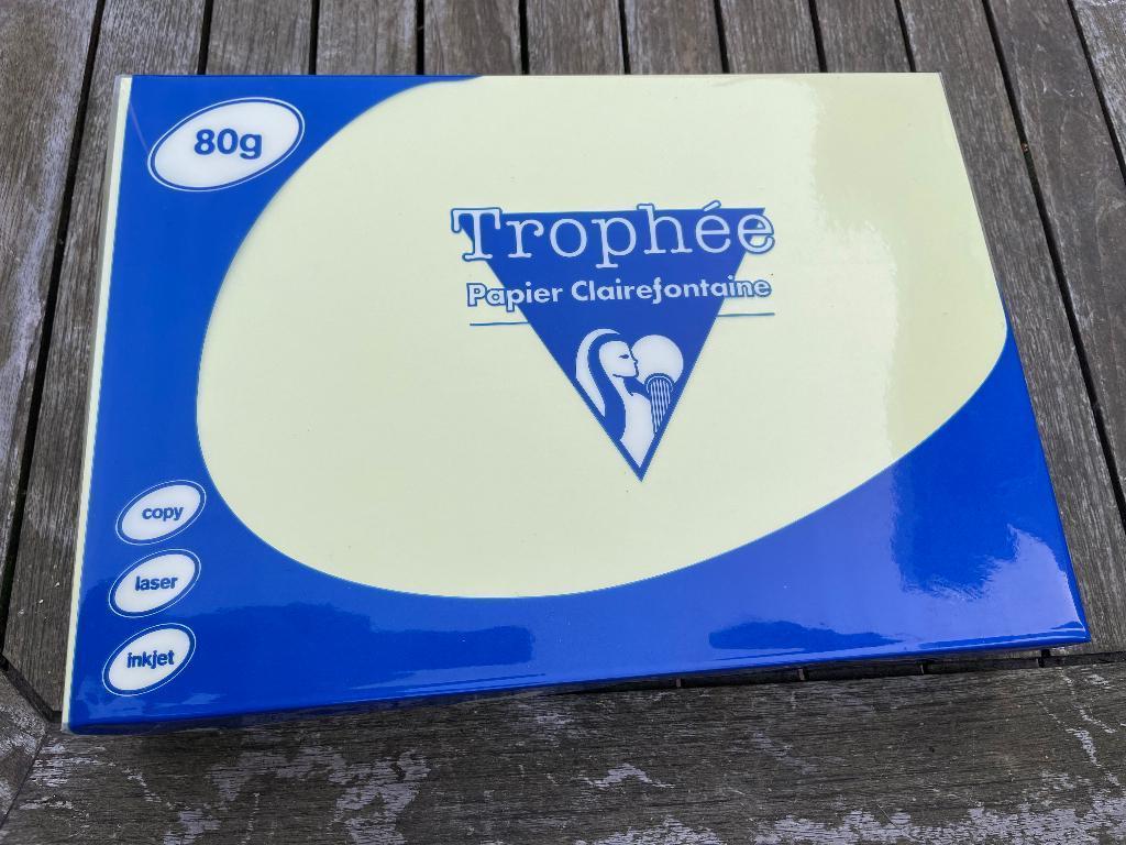 Clairfontaine Trophée A4 80 gr 500 vellen kleur geel, Diversen, Ophalen, Nieuw