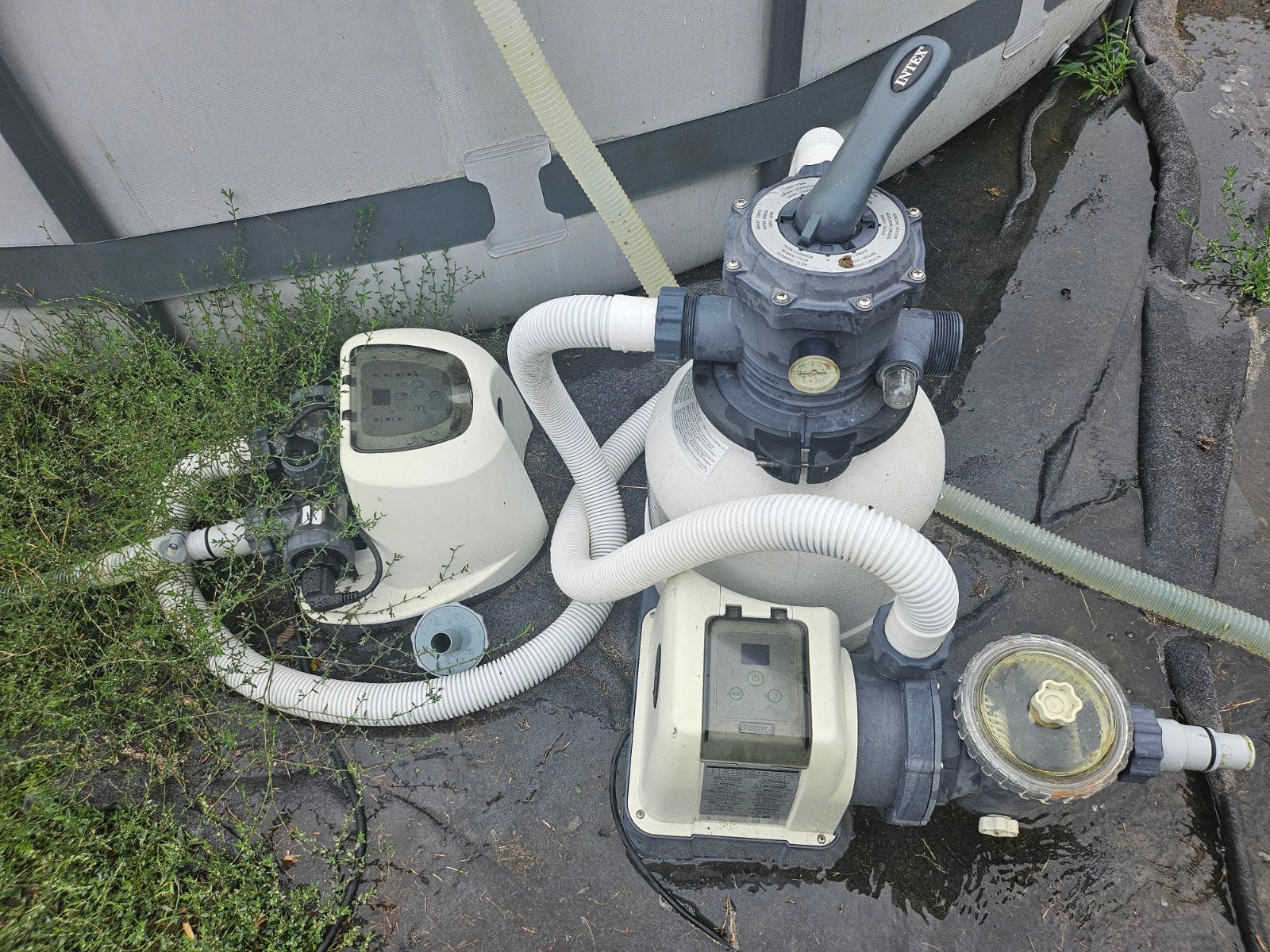 zandfilter pomp en zoutsysteem, Ophalen of Verzenden, Gebruikt, Filter