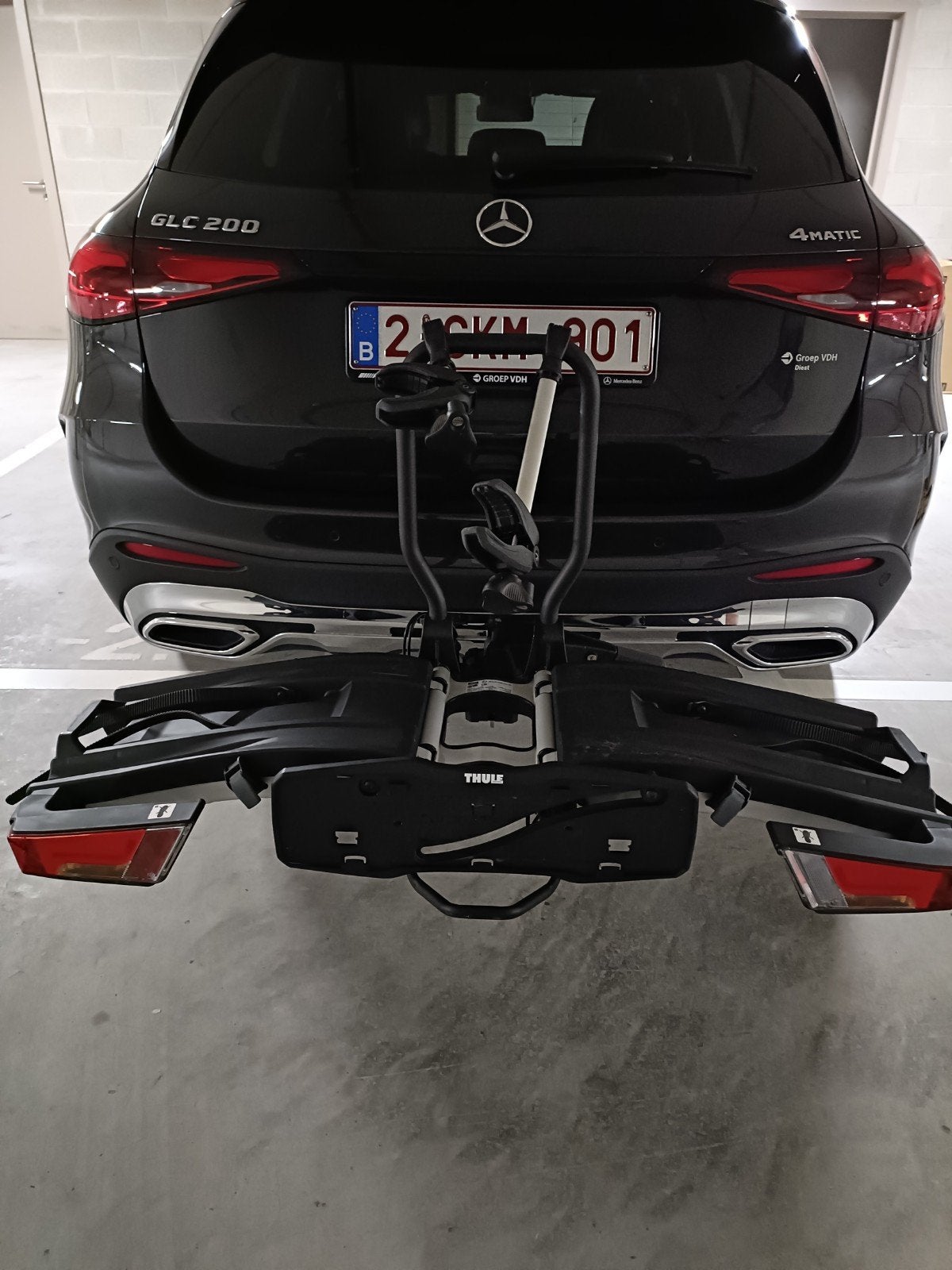fietsendrager Thule Easyfold 3, Auto diversen, Fietsendragers, Ophalen, 2 fietsen, Zo goed als nieuw, Elektrische fiets