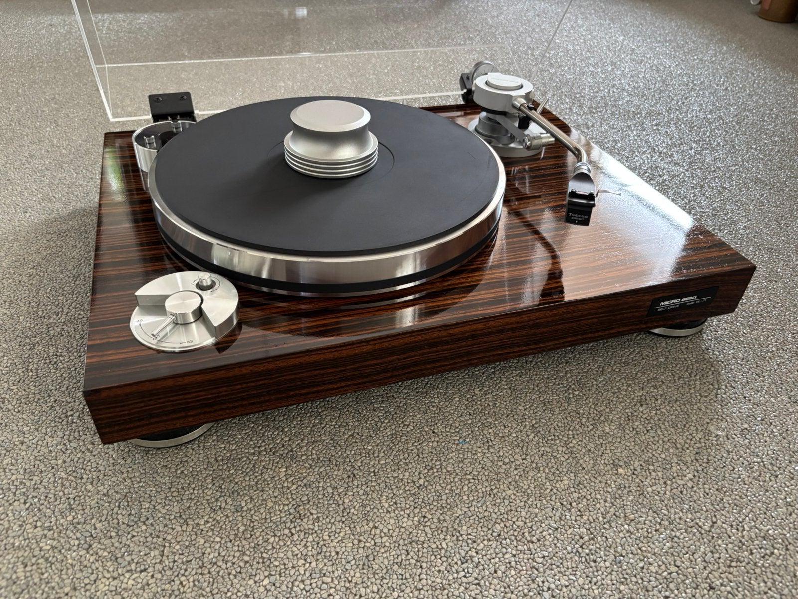 Micro Seiki BL-71 snaaraangedreven high end draaitafel, Ophalen of Verzenden, Zo goed als nieuw, Platenspeler, Technics