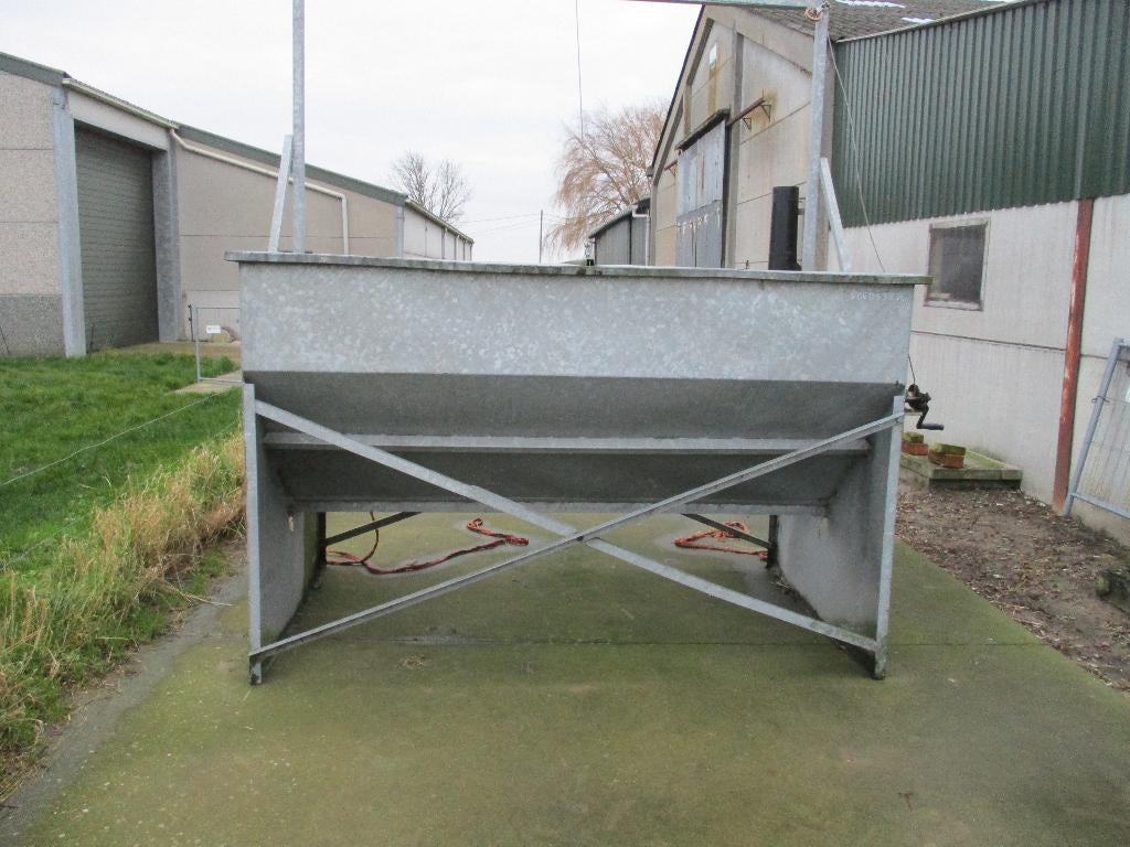 Voederbak - galva- vijzel - Silo - Decock - tarwe - kippen, Dieren en Toebehoren, Pluimvee | Toebehoren, Ophalen, Gebruikt, Overige typen