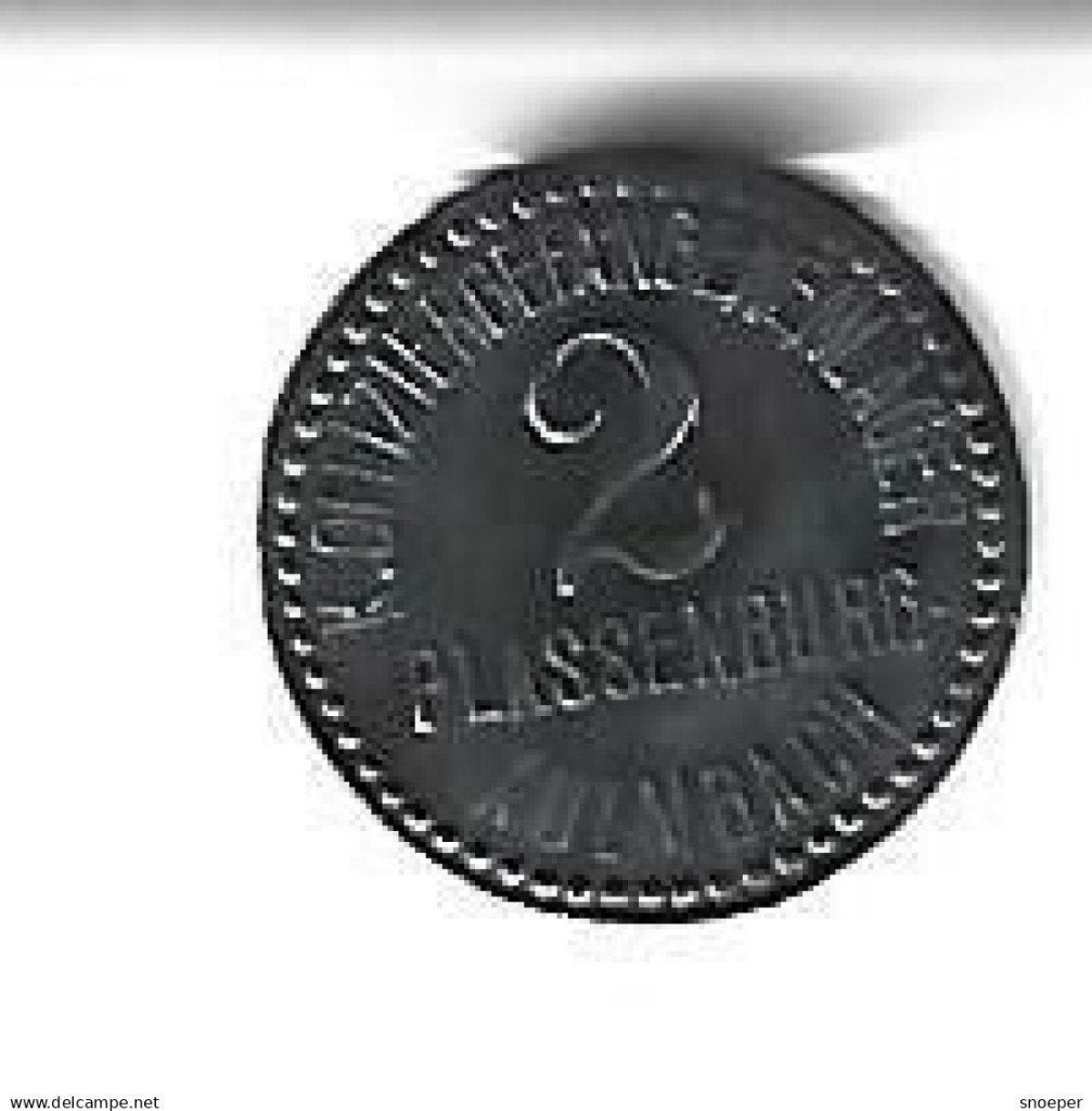 notgeld plassenburg off. gefanglager 2 pfennig nd/zn 25766.2, Postzegels en Munten, Ophalen of Verzenden, Duitsland, Losse munt