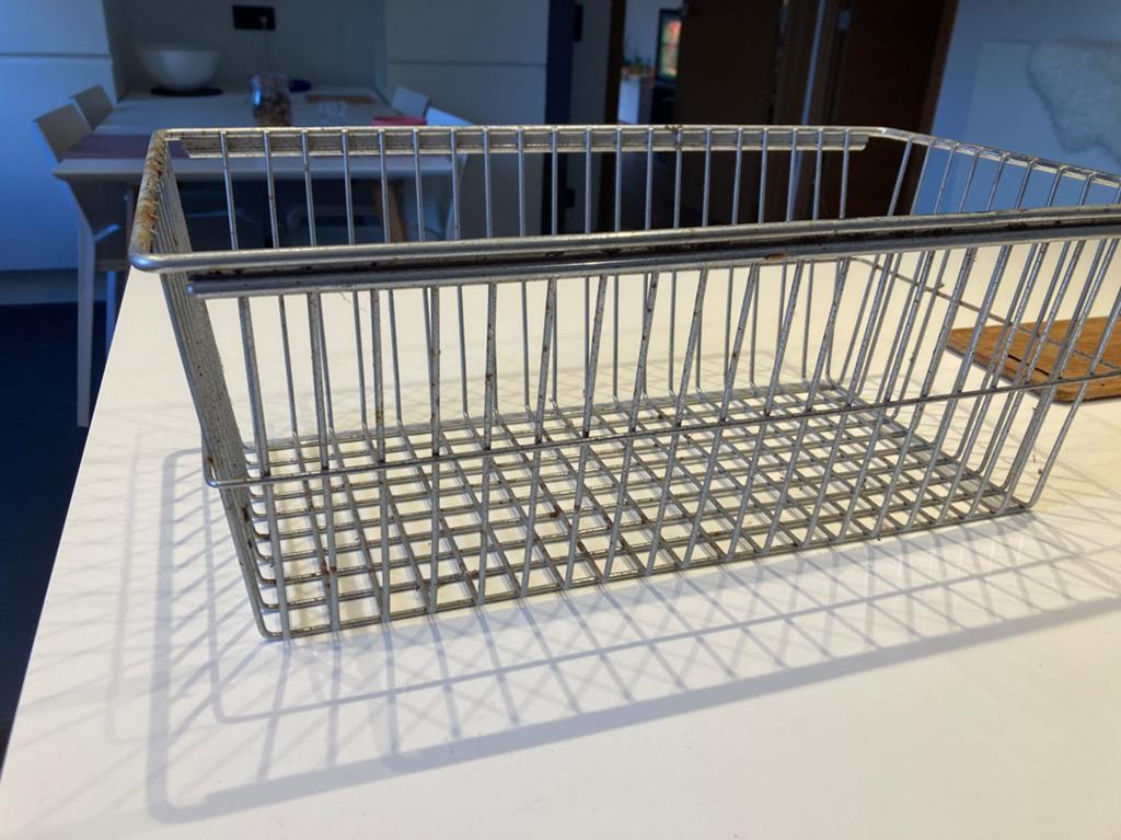 Vintage metalen draadmand, Enlèvement ou Envoi, Utilisé
