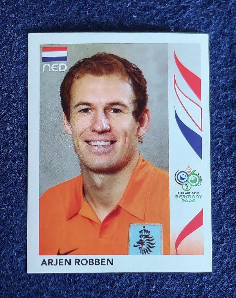 Panini sticker card voetbal ' WK 2006 - Arjen Robben ', Enlèvement ou Envoi, Neuf, Autocollant