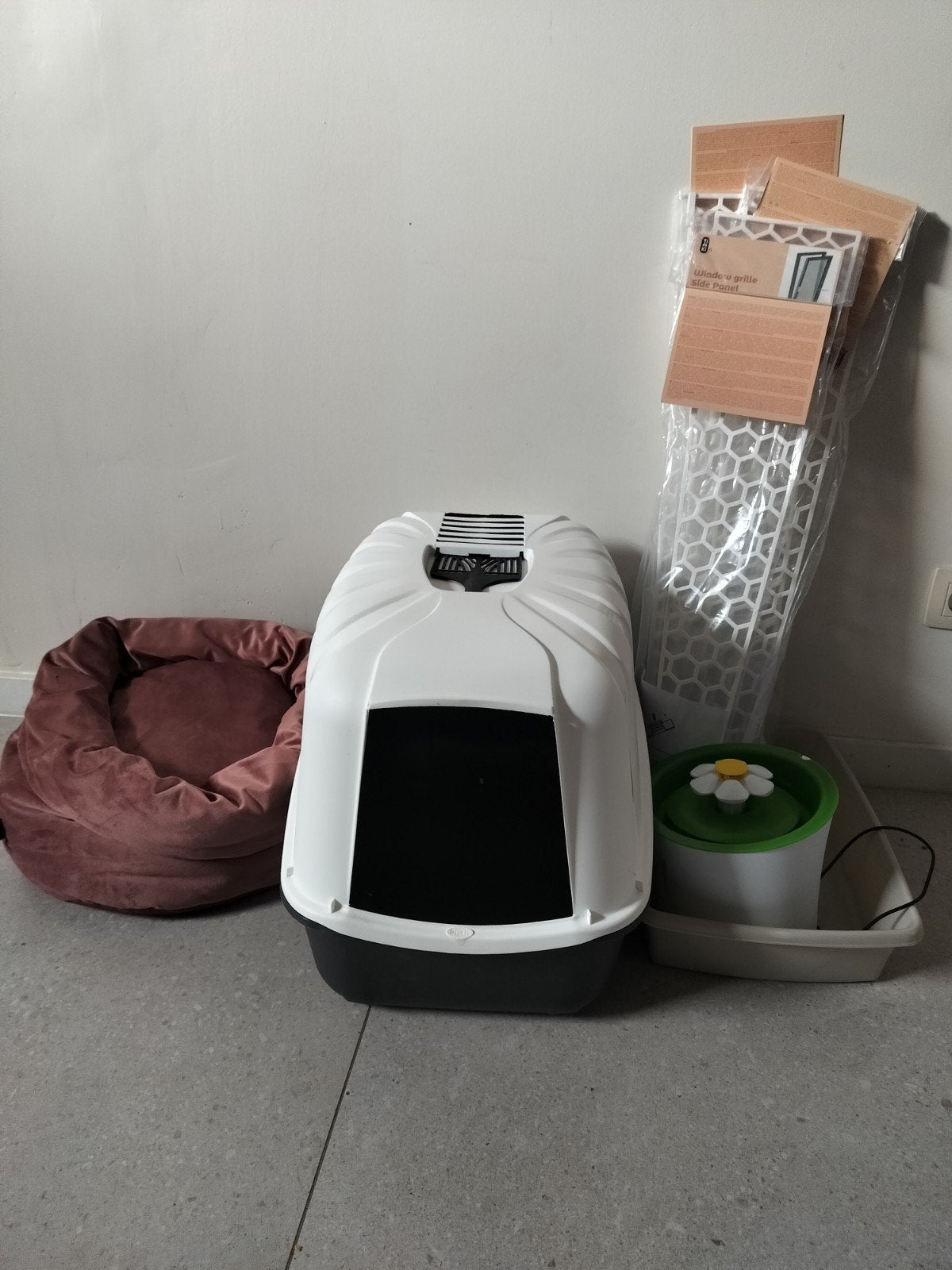 kattenpakket, Ophalen, Open