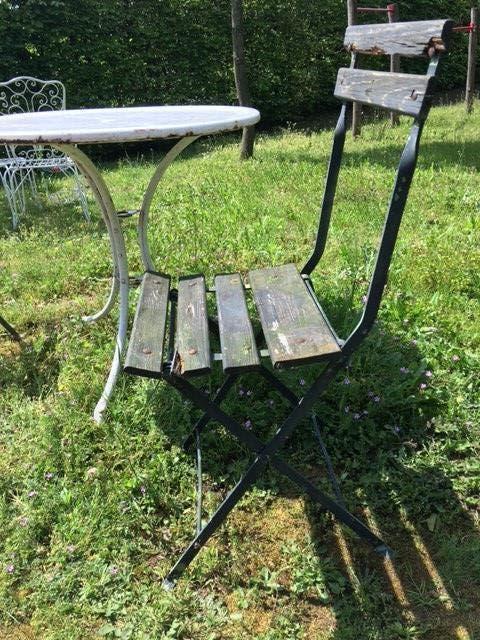 twee vintage bistro stoeltjes, samen 10 euro, Enlèvement