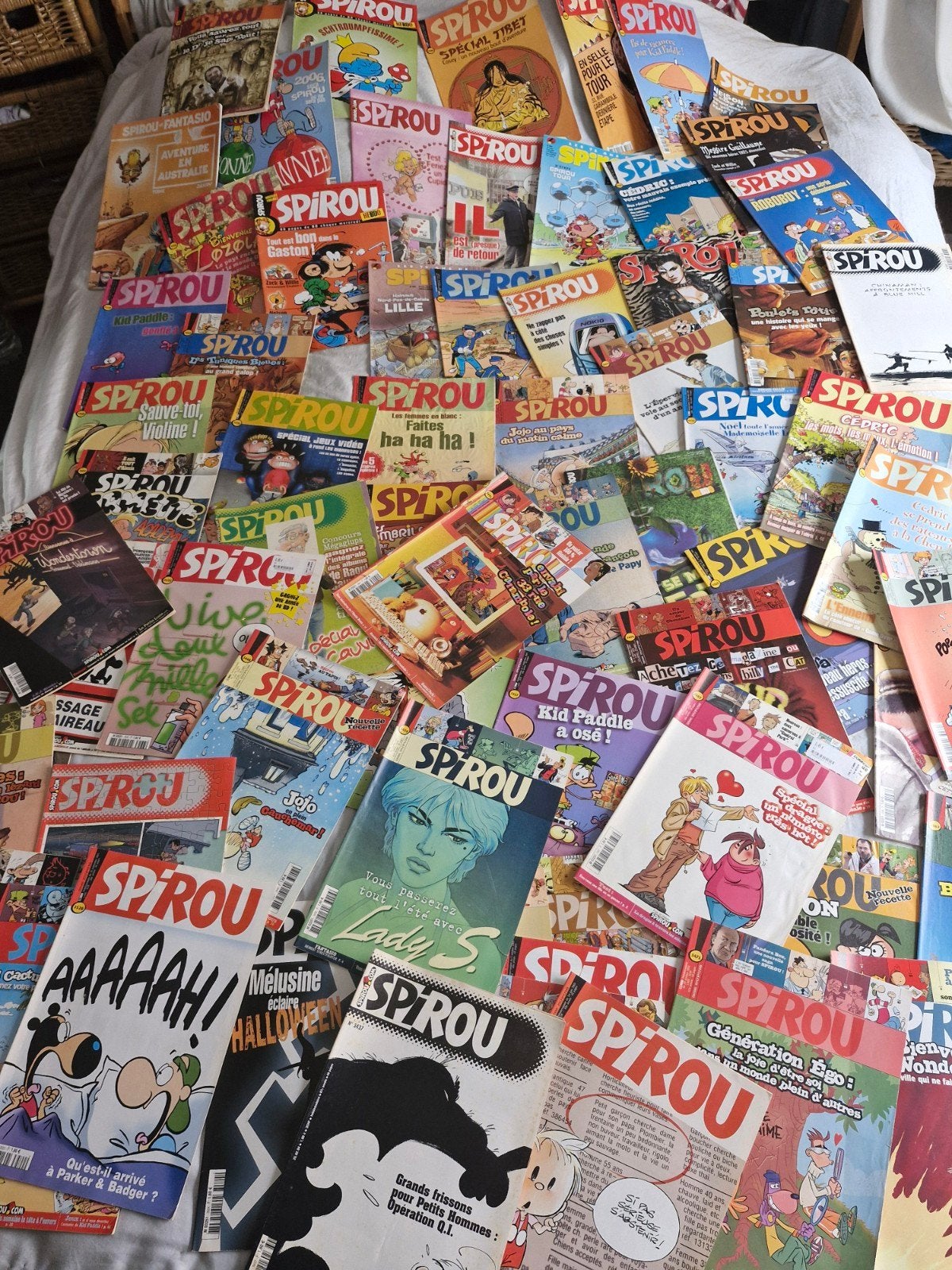Journal de Spirou lot de 67 magazines 1990/2010, Enlèvement, Utilisé, Journal