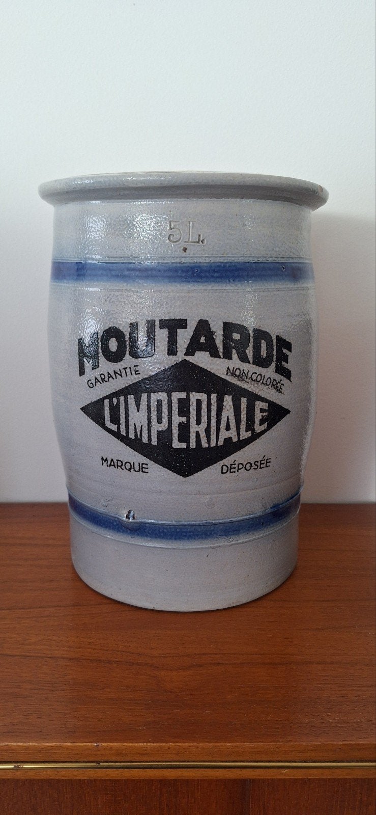 5l Grespot 'Moutarde L'impériale', Antiquités & Art, Enlèvement ou Envoi