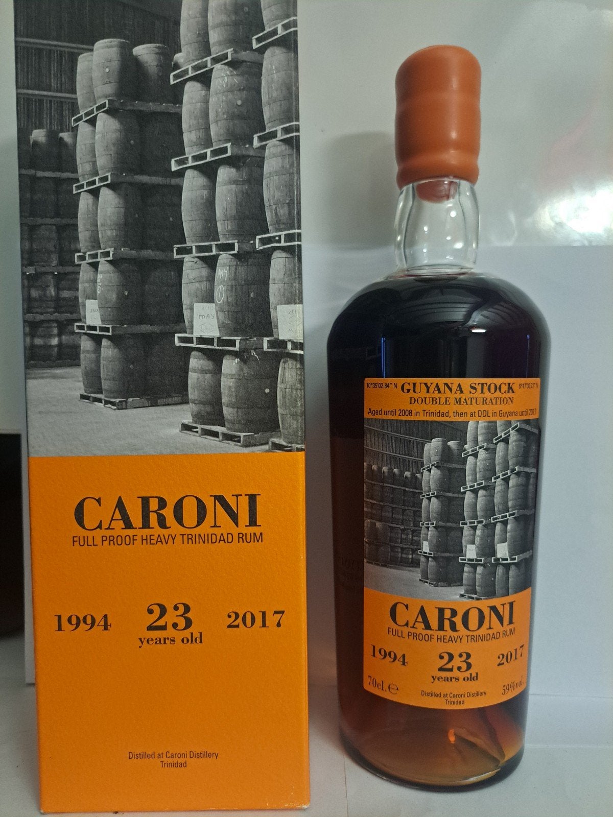 rum caroni lunardon 23y, Collections, Enlèvement ou Envoi
