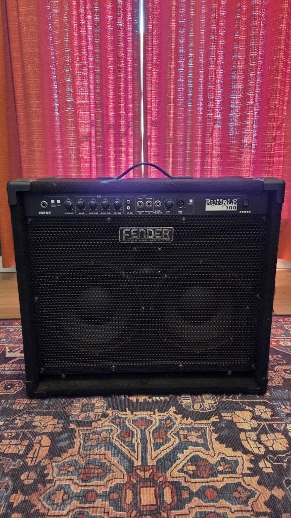 Fender Rumble 100 v1 210 (2x10), Musique & Instruments, Amplis | Basse & Guitare, Enlèvement, Utilisé, Guitare basse, 100 watts ou plus