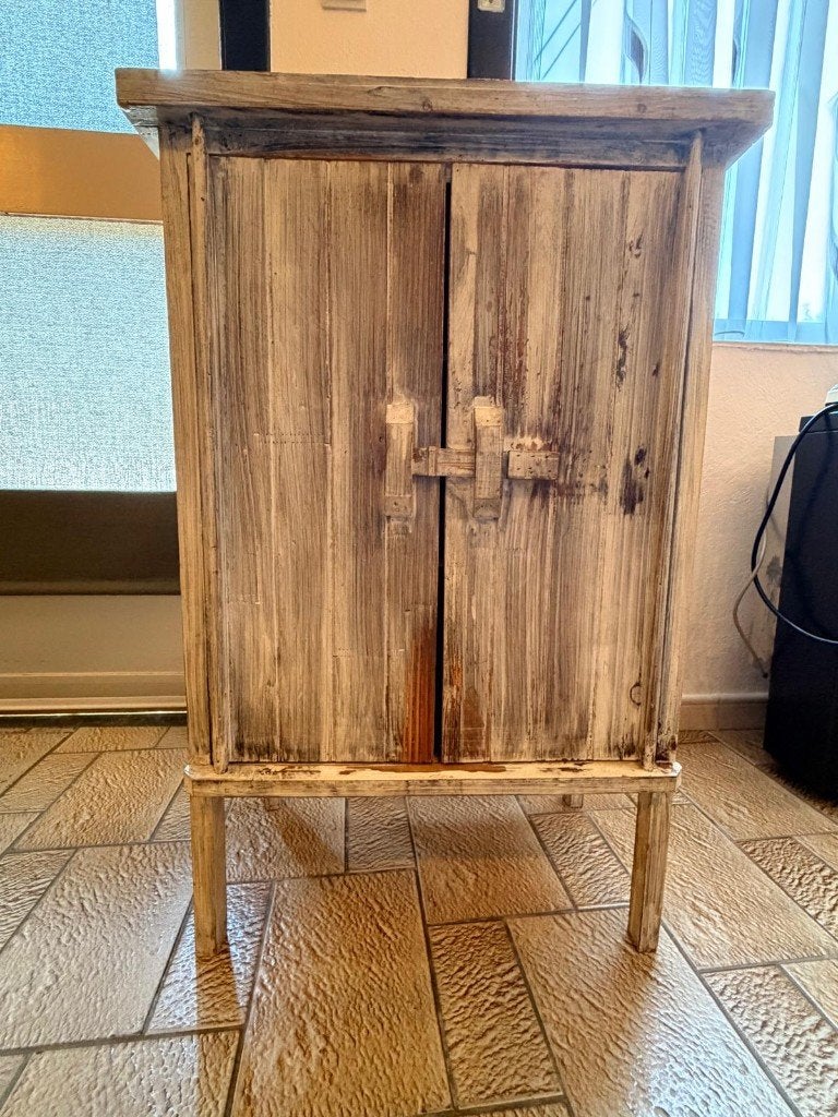 Petit meuble en bois _ PRIX NEGOCIABLE, Huis en Inrichting, Kasten | Ladekasten, Zo goed als nieuw, Grenenhout, Ophalen