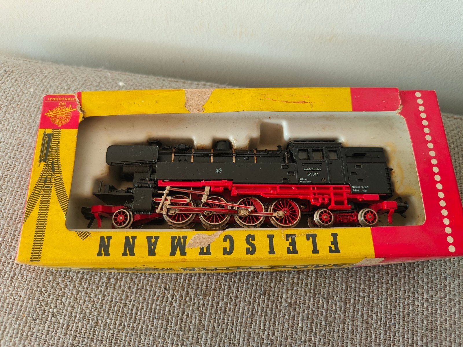 Fleischmann 1324 HO BR65 014 stoomlocomotief DB getest werkt, Hobby en Vrije tijd, Modeltreinen | N-Spoor, Fleischmann, Ophalen of Verzenden