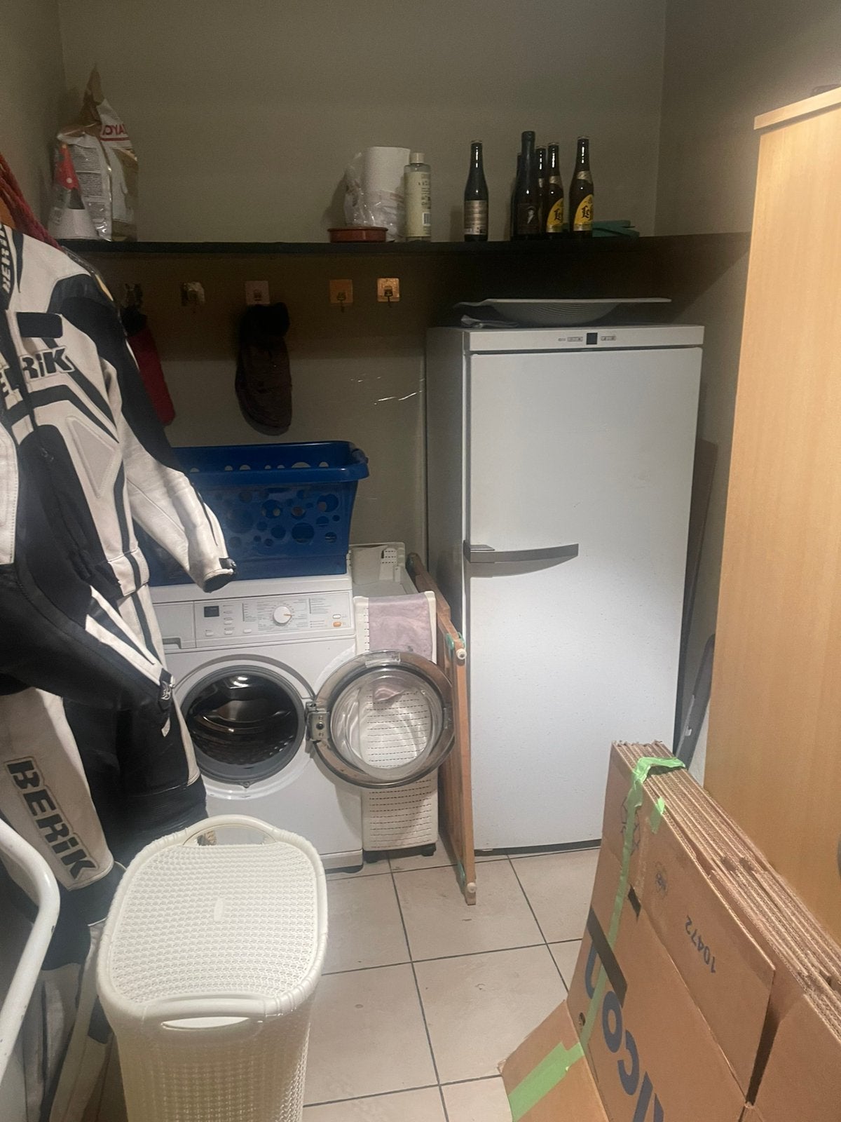 Wasmacine en diepvries, Zo goed als nieuw, Energieklasse A of zuiniger, 140 tot 160 cm, Ophalen