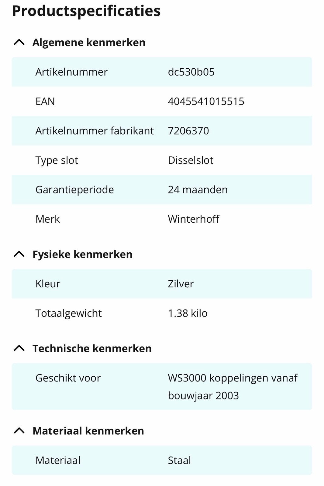Winterhoff stabilisatorkoppeling caravan, Ophalen, Zo goed als nieuw