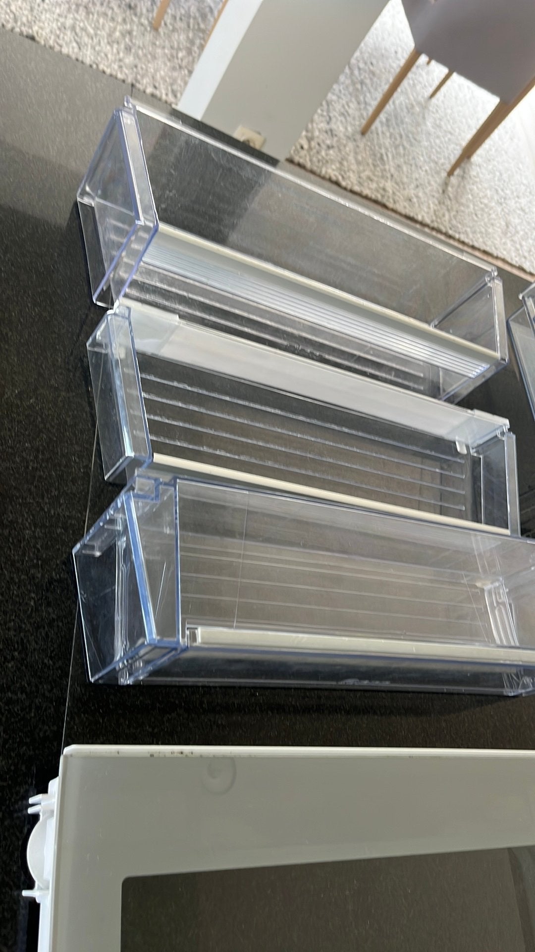 Verschillende bakjes en glasplaten uit Neff inbouwkoelkast, Elektronische apparatuur, Ophalen, Gebruikt