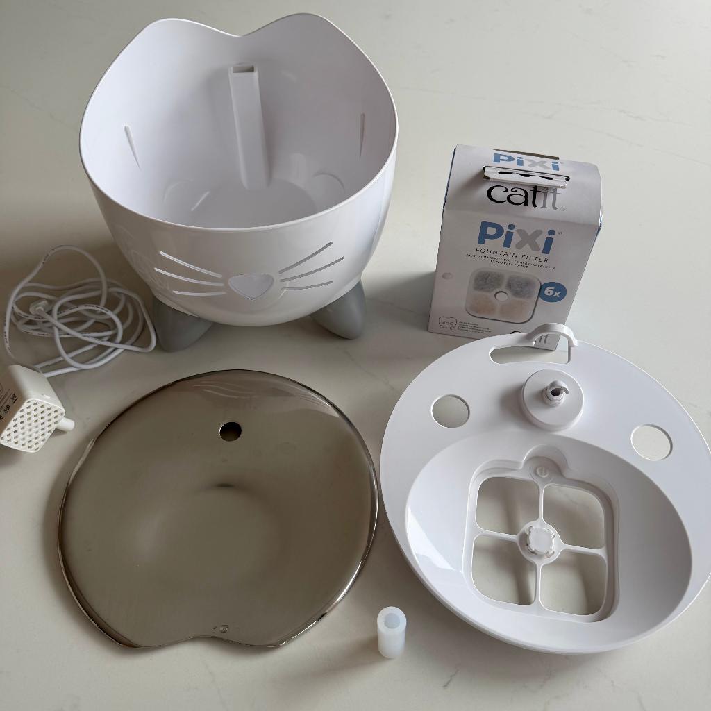 Catit PIXI Drinkfontein, edelstaal, Ophalen, Automatisch, Zo goed als nieuw