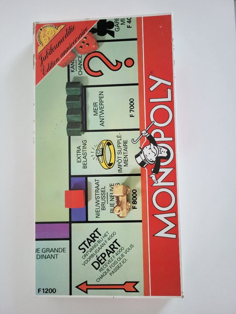 unieke monopoly 50 jaar jubileumeditie 1935-1985 Parker Br., 1 ou 2 joueurs, Enlèvement ou Envoi, Comme neuf, Parker Brothers