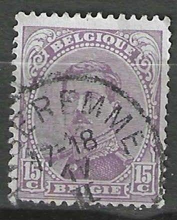 Belgique 1915 - Yvert/OBP 139 - Roi Albert Ier (ST), Timbres & Monnaies, Envoi, Affranchi, Oblitéré, Maison royale