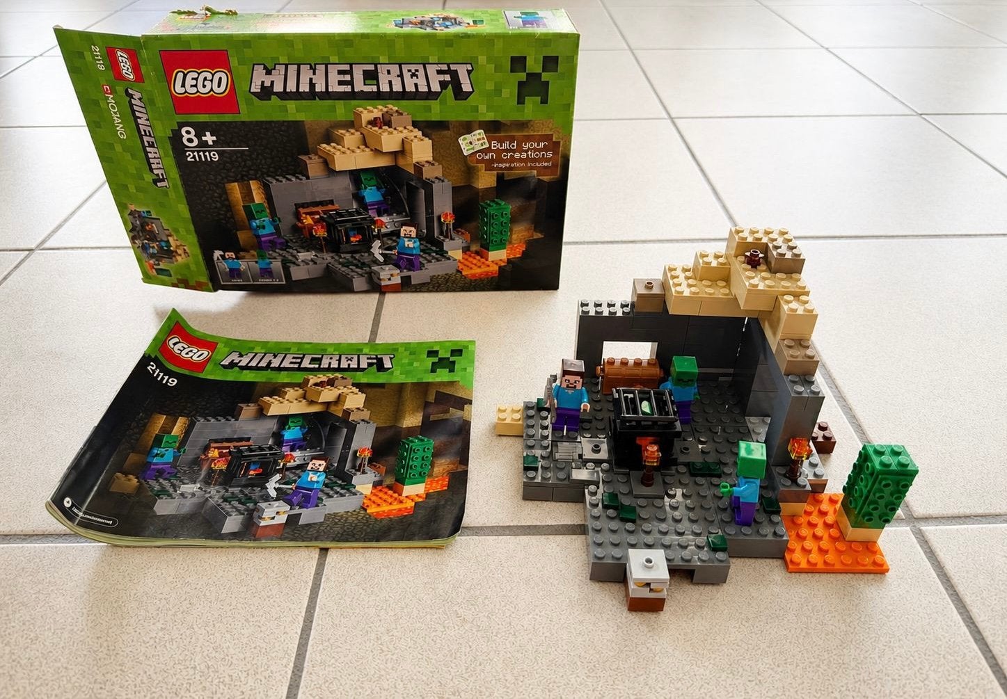 Minecraft lego 21119, Kinderen en Baby's, Speelgoed | Duplo en Lego, Ophalen, Zo goed als nieuw, Lego, Minecraft
