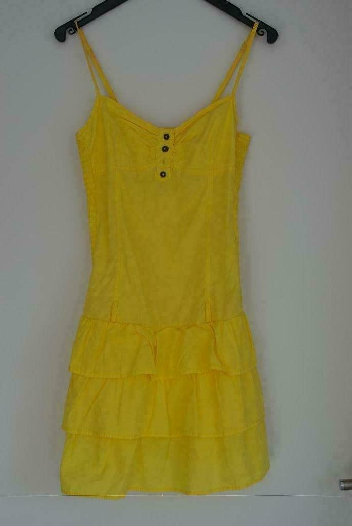 gele zomerjurk maat S, Kleding | Dames, Ophalen of Verzenden, Zo goed als nieuw, Maat 36 (S), Geel
