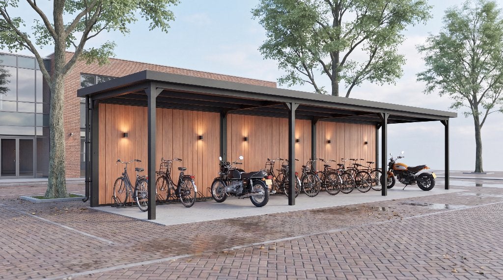 Fietsenstalling | 100% onderhoudsvrij | Zelf samenstellen, Tuin en Terras, Bergingen en Tuinkasten, Nieuw, Fietsenberging, Metaal