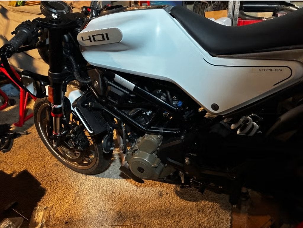 husqvarna vitpilen 401 frame, 2023, kader schadevrij chassis, Motoren, Ophalen, Gebruikt