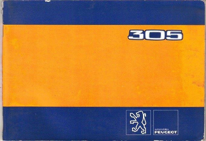 Peugeot 305 Instructieboekje, 7/1980, Verzenden