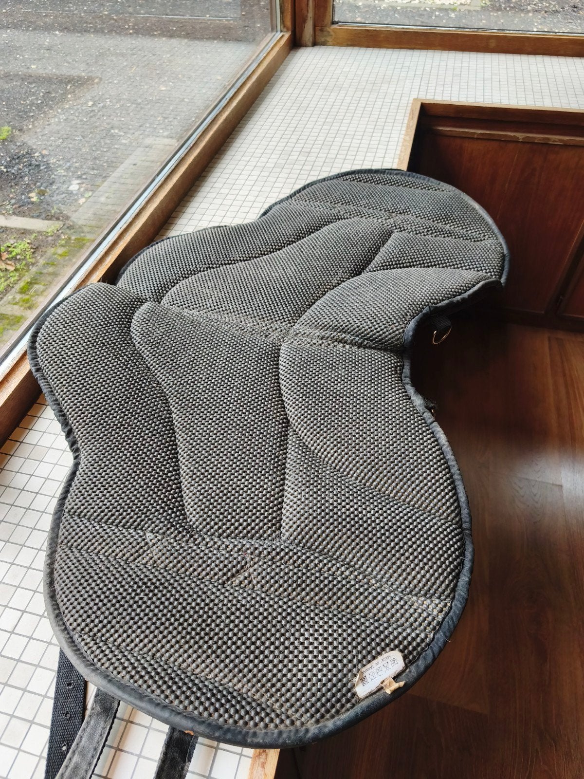 Fra barebackpad, Dieren en Toebehoren, Ophalen of Verzenden, Zo goed als nieuw, Zwart, Suède