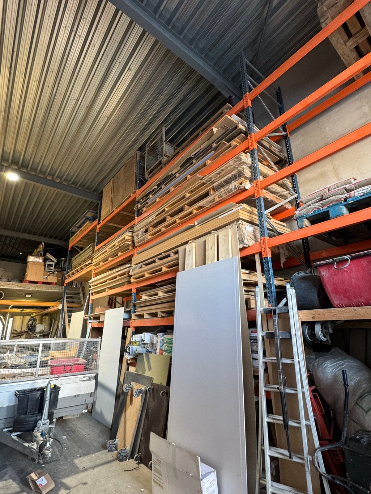 Pallet stelling te koop, Ophalen