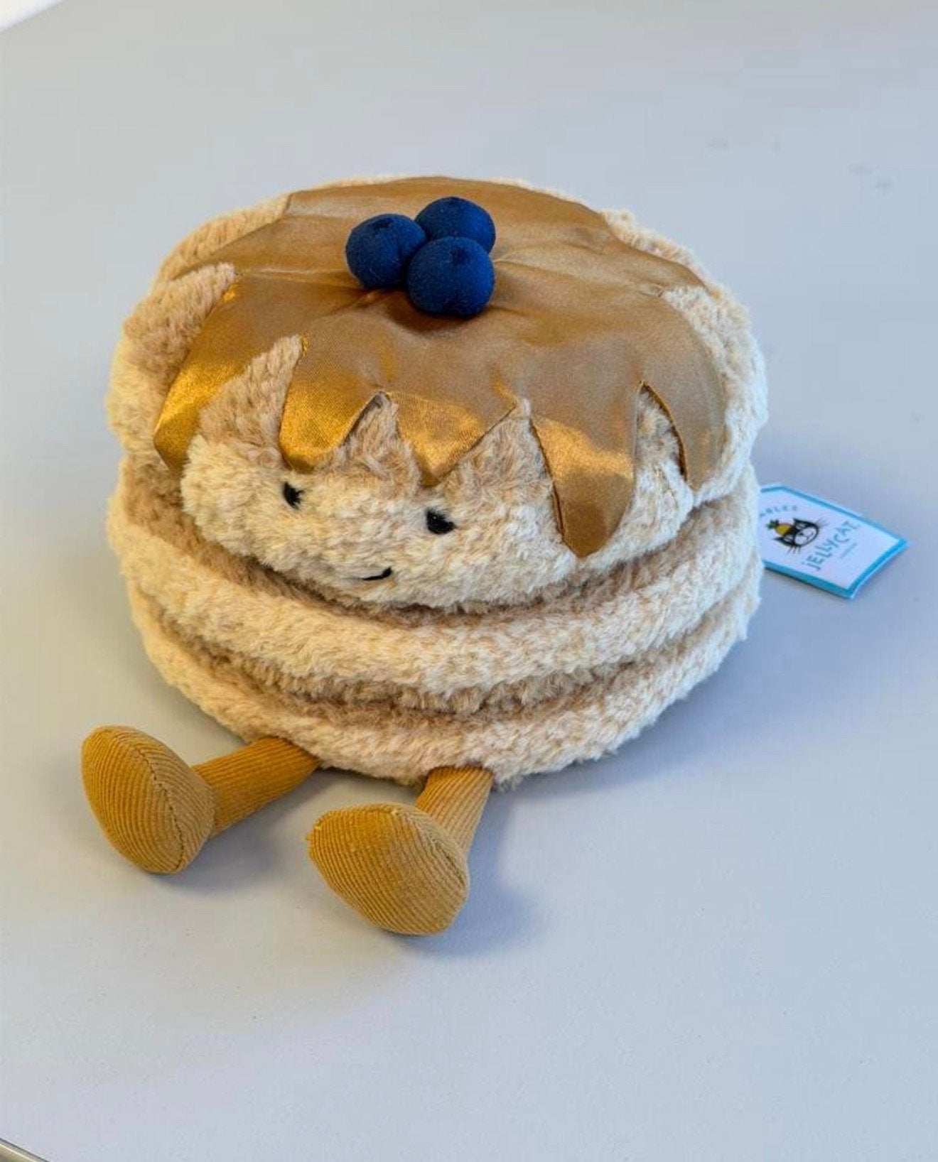 Jellycat Amuseables Crêpes peluche, nouvelles crêpes, 15 cm, Neuf, Jellycat, Enlèvement ou Envoi, Beige