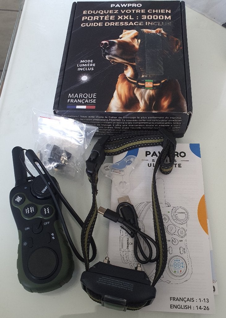 PAWPRO Hondentrainingshalsband (XXL Bereik 3000m), Dieren en Toebehoren, Ophalen of Verzenden, Nieuw
