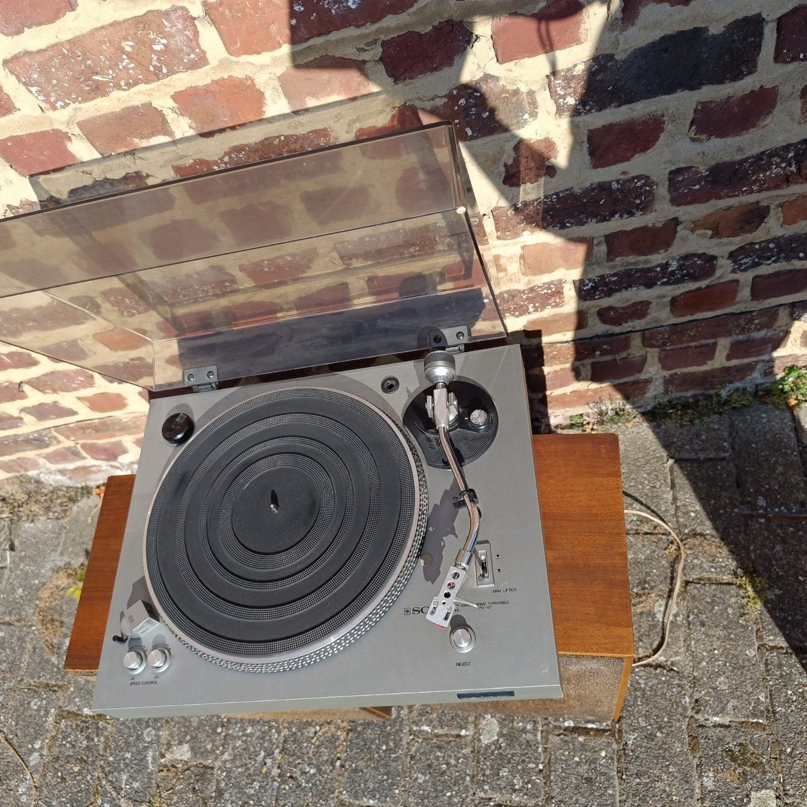 direct drive platenspeler Scott PS67, Audio, Tv en Foto, Platenspelers, Ophalen, Gebruikt, Platenspeler, Automatisch