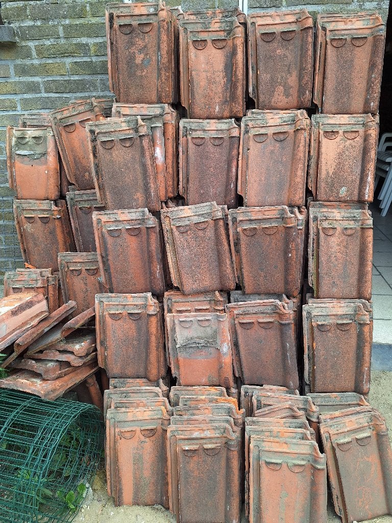 Dakpannen, Ophalen, Gebruikt, Steen of Klei, 15 m² of meer