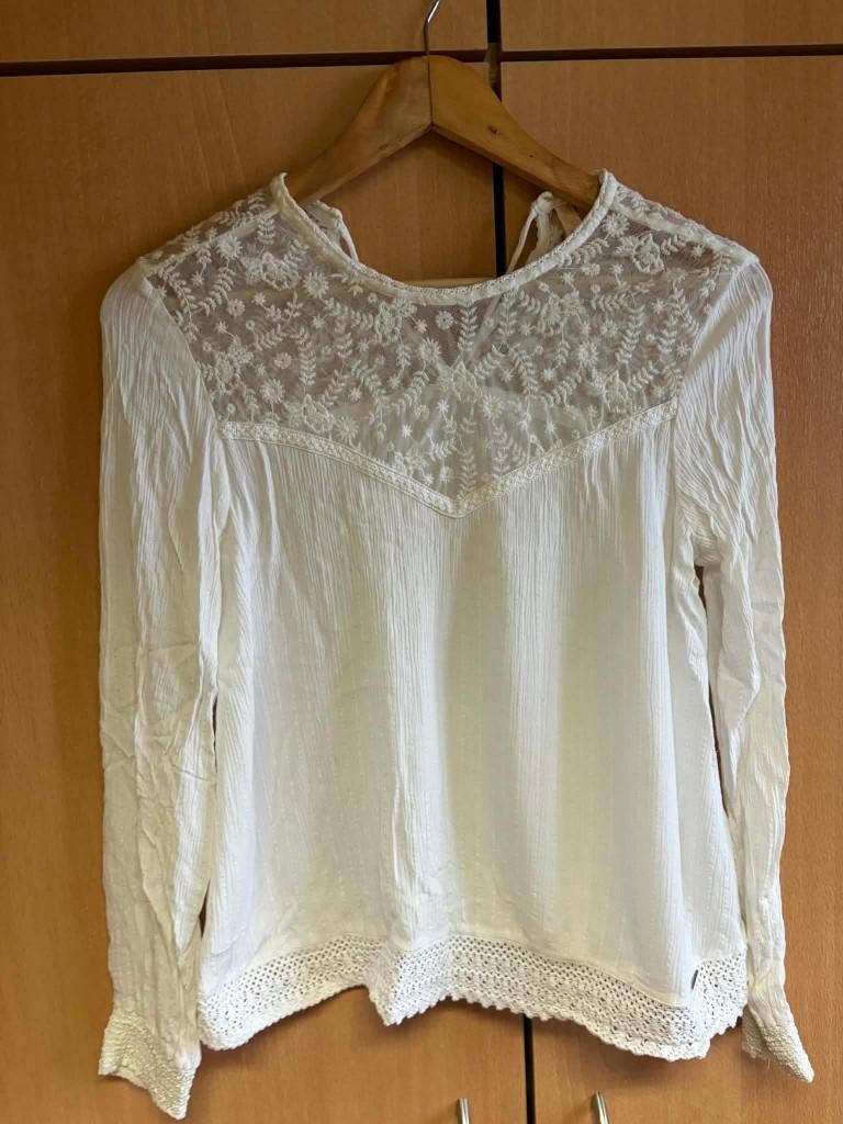 Witte blouse van Superdry, Kleding | Dames, Wit, Maat 34 (XS) of kleiner, Gedragen, Superdry