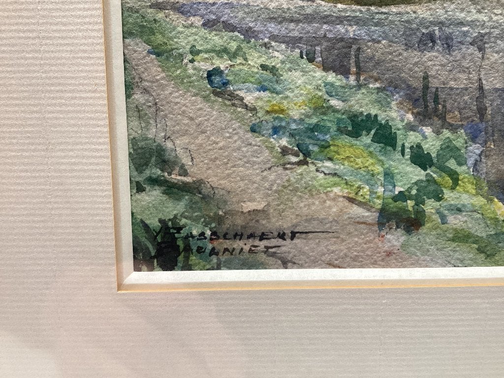 2 Aquarellen Landschap. 176/D., Ophalen, Landschap