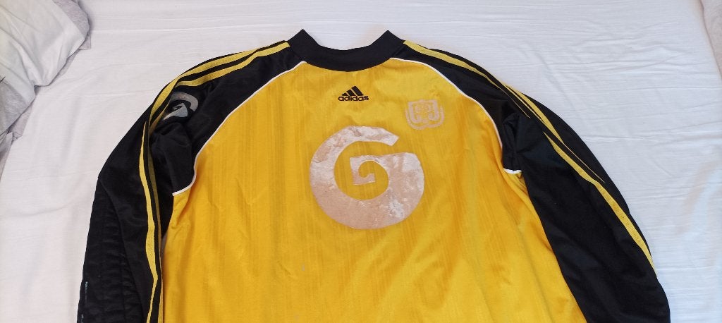 Maillot de football RSCA, nr 1 Adidas Sponsor G - ca 1990, Sport en Fitness, Voetbal, Maat L, Ophalen of Verzenden, Gebruikt, Shirt