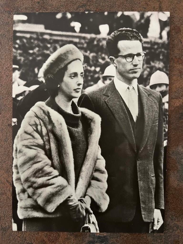 Zeldzame Vintage Postkaart - Koning Boudewijn & Fabiola, Ophalen of Verzenden, Nieuw, Kaart, Foto of Prent