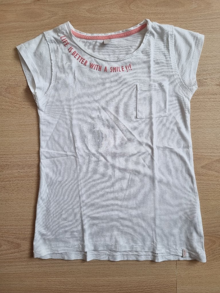 Wit shirt - maat 140-146, Enfants & Bébés, Vêtements enfant | Taille 146, Enlèvement ou Envoi, Chemise ou À manches longues, Utilisé