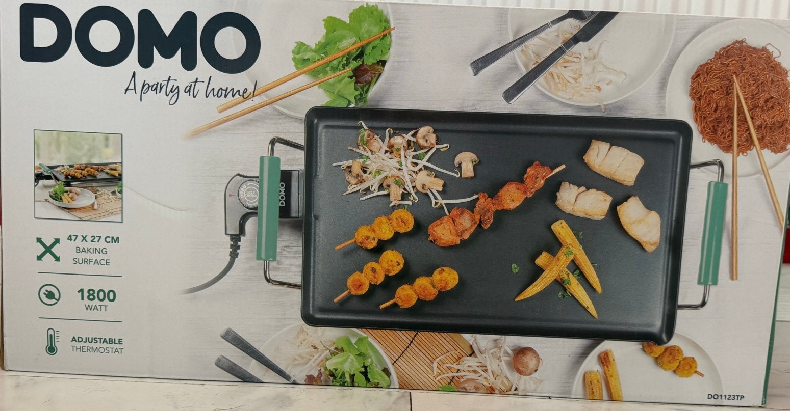 Plancha / Teppanyaki DOMO - 1800W, Neuve Emballage d'origine, Electroménager, Plaques de gril, Enlèvement, Neuf