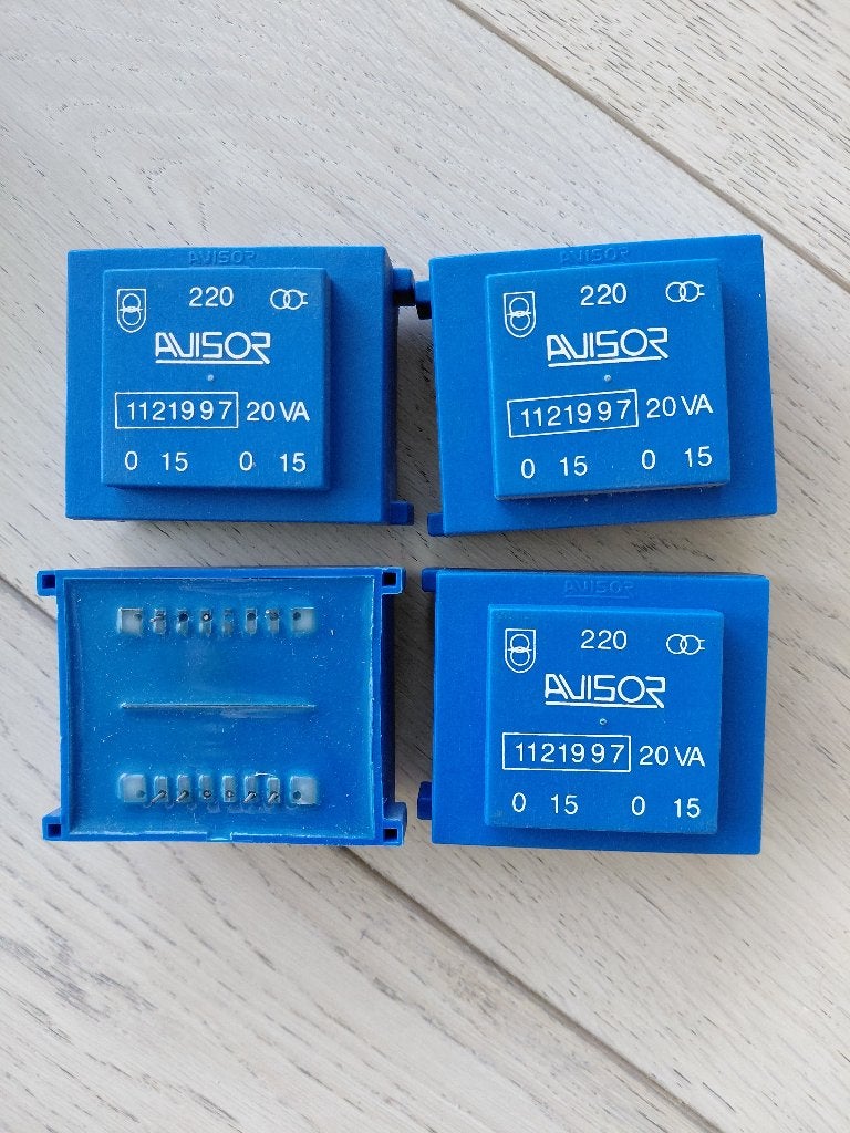 4x print-transformator 20w 2x 15v, Elektronische apparatuur, Ophalen of Verzenden