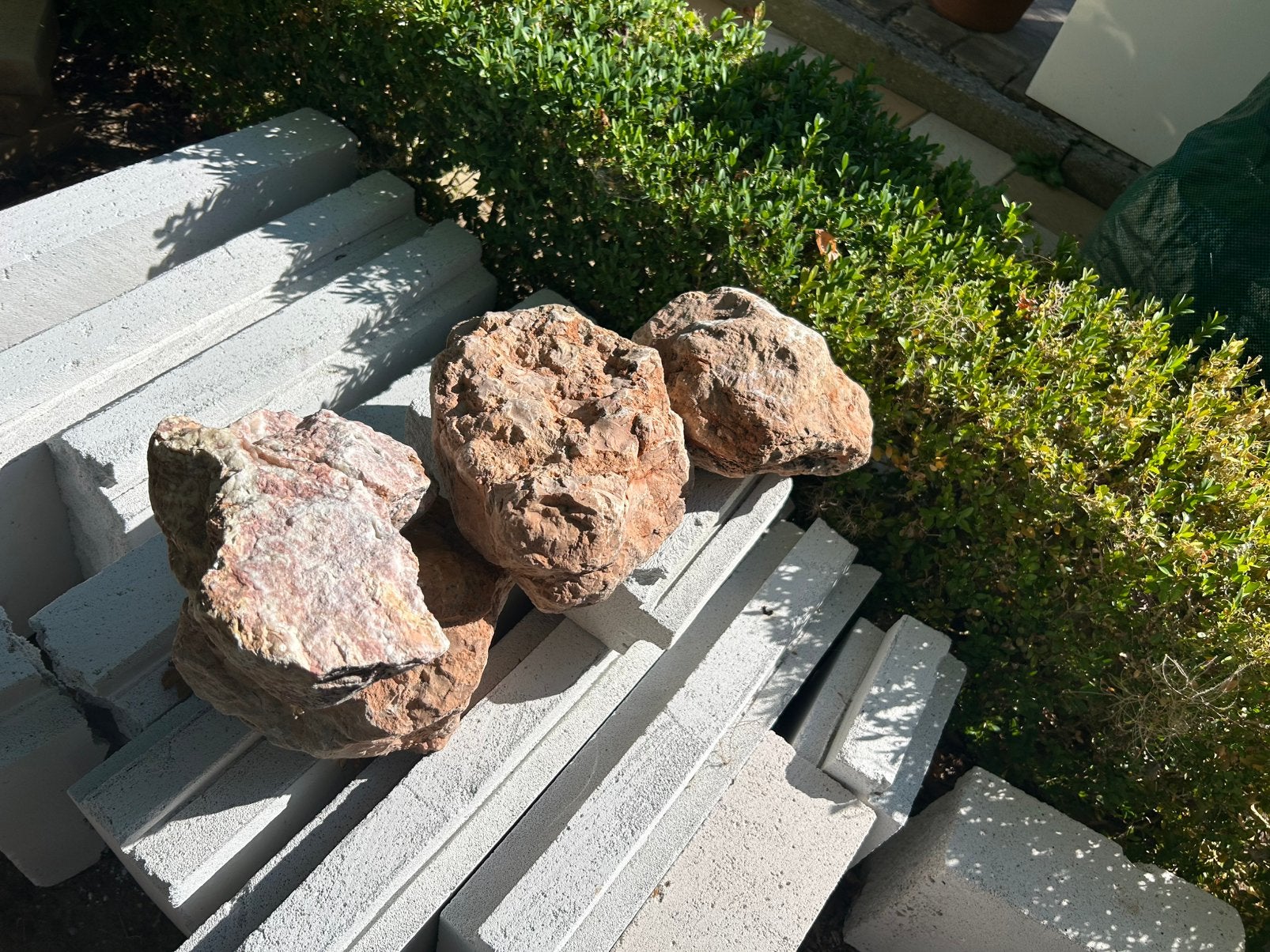 Natuursteen type Marbre rosso Grote breuksteen, Tuin en Terras, Grind, Keien en Split, Ophalen, Roze