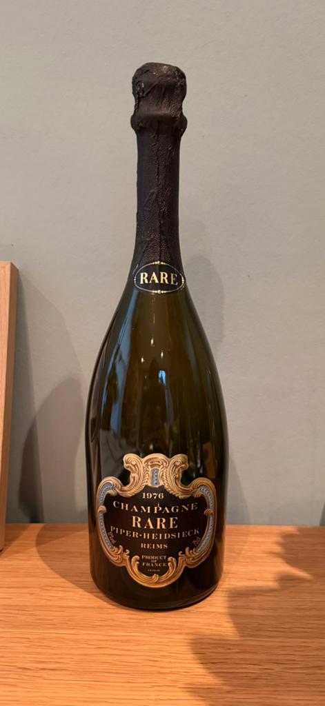 Piper-Heidsieck Rare Champagne uit 1976 verzamelitem, Verzamelen, Frankrijk, Nieuw, Ophalen of Verzenden, Champagne