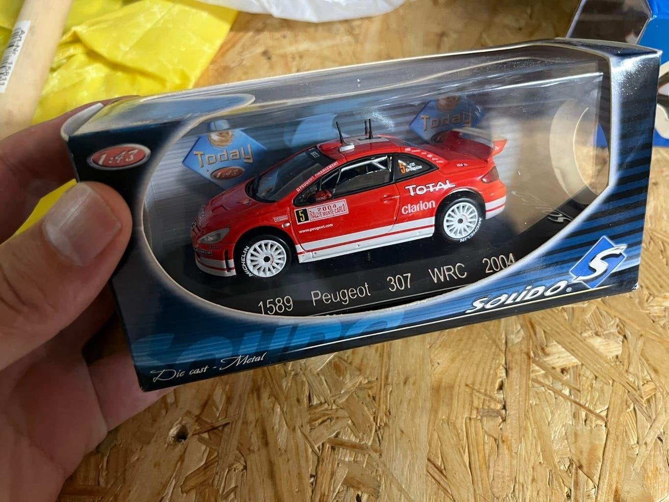 Peugeot 307 Wrc 1/43 Solido, Ophalen of Verzenden, Zo goed als nieuw, Auto, Solido