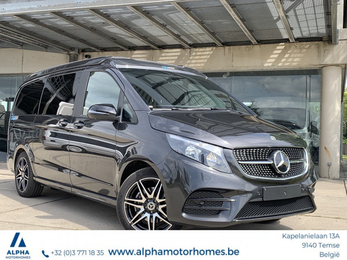 Pössl Campstar Mercedes V-klasse 250d 190 PK aut., Auto's, 4 zetels, Gebruikt, Overige kleuren, Bedrijf