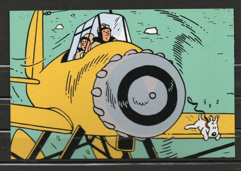 Carte postale : Hergé : Tintin/Kuifje - Avion (6), Collections, Enlèvement