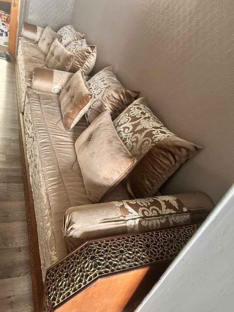 Salon marocain a vendre, Maison & Meubles, Enlèvement, Utilisé, Tissus