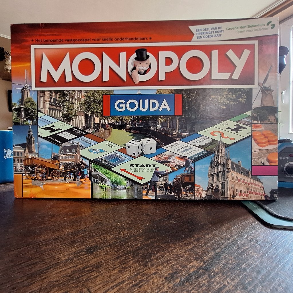 monopoly gouda 2016, Hobby en Vrije tijd, Gezelschapsspellen | Overige, Vijf spelers of meer, Ophalen of Verzenden, Gebruikt, HASBRO