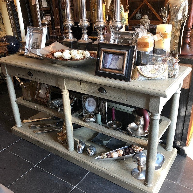 Flamant SIDETABLE / WANDTAFEL / ROOMDIVIDER Eichholtz, Huis en Inrichting, Ophalen, Zo goed als nieuw, 150 tot 200 cm, Rechthoekig
