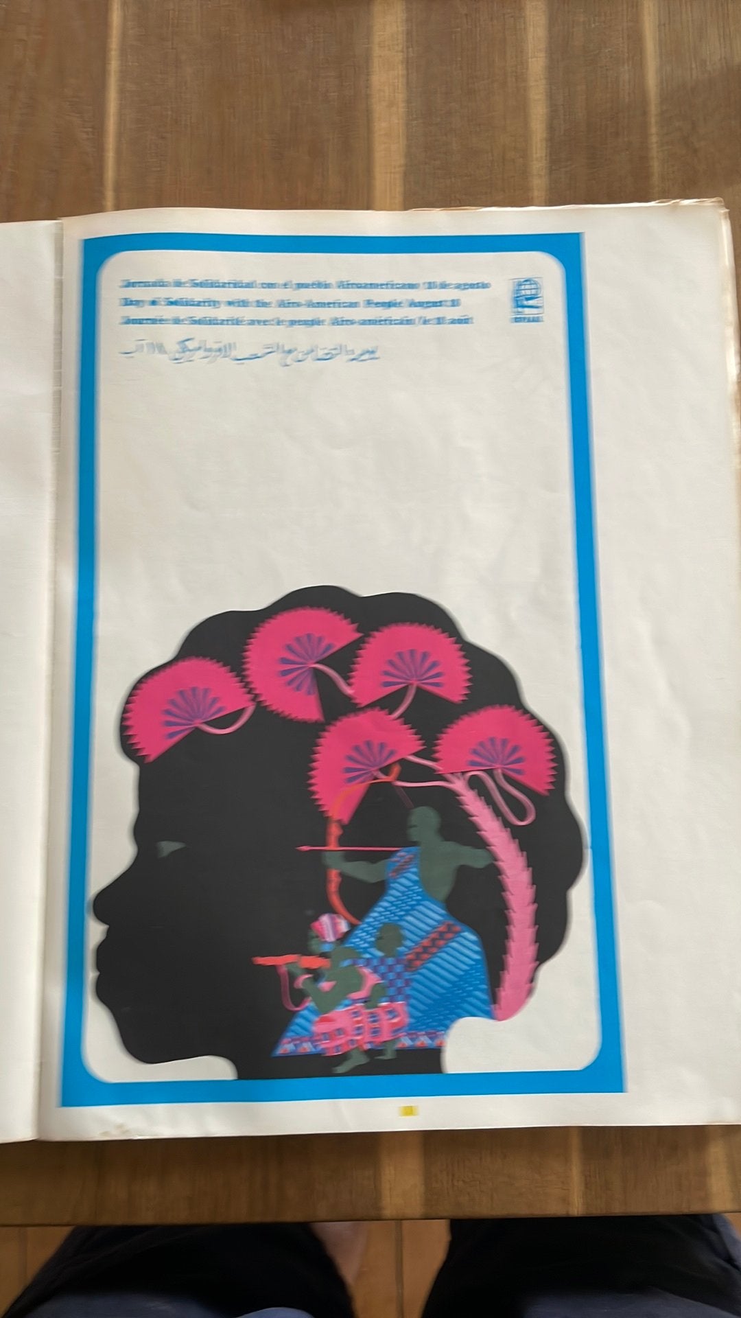 Affiche. dag van de solidariteit afro amerikanen, Informatique & Logiciels, Enlèvement, Comme neuf